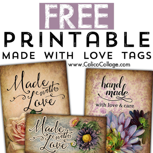 Free Printable Made With Love Tags