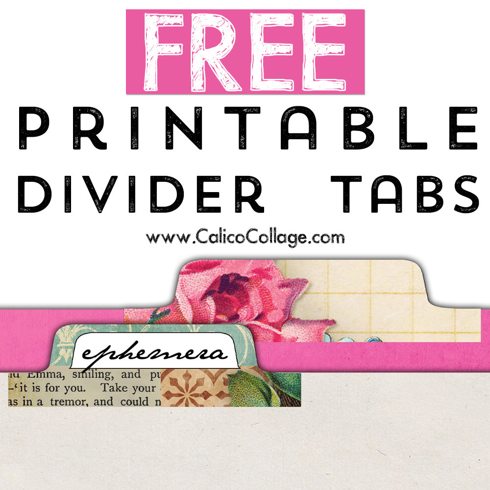 Free Printable Divider Tabs – CalicoCollage free-printable-divider-tabs-calicocollage