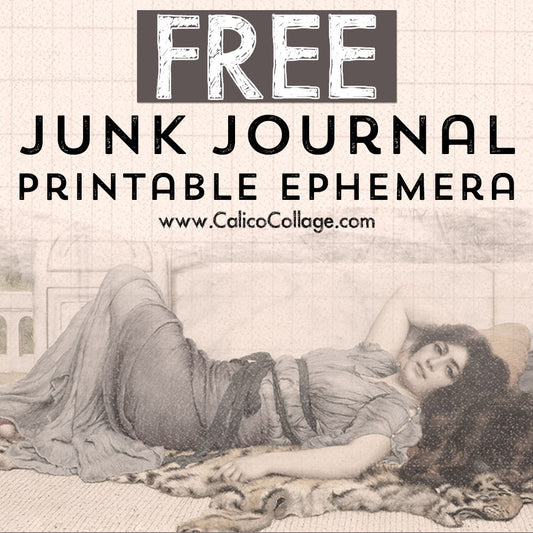 Free Floral Stripes Journaling Cards Freebie
