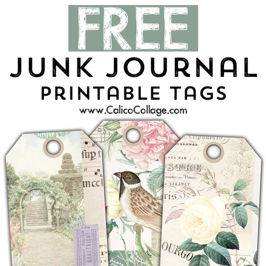 Free Printable Junk Journal Tags