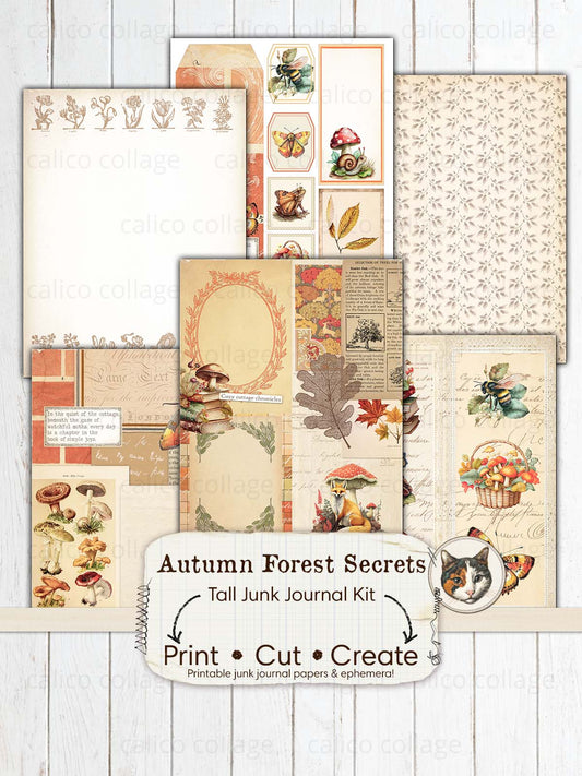 Autumn Ephemera Tall Junk Journal Kit