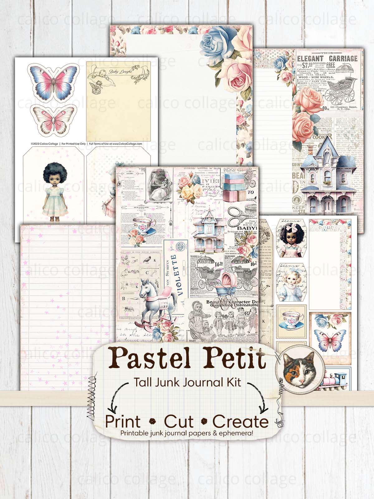 Baby Doll Tall Junk Journal Kit