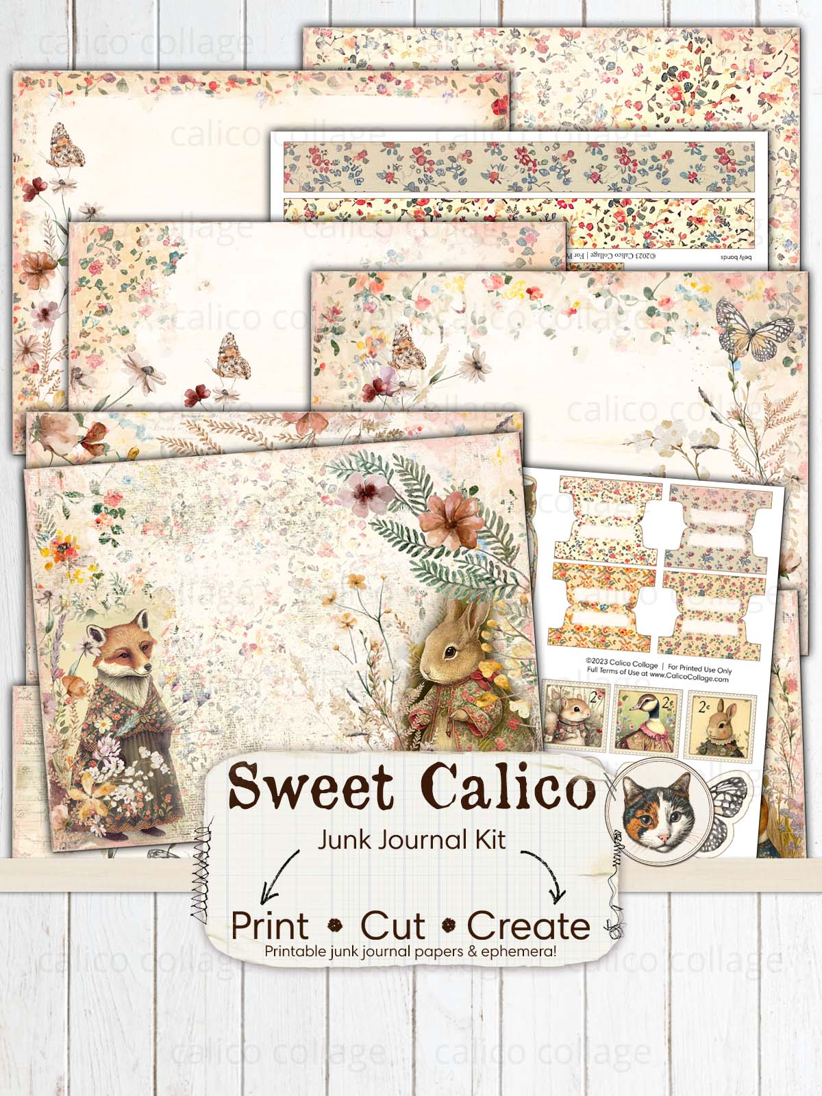 Sweet Calico Junk Journal Kit