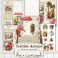 Christmas Tall Junk Journal Kit, Christmas Ephemera Printable