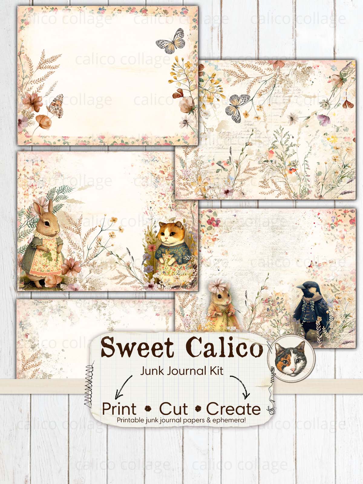 Sweet Calico Junk Journal Kit