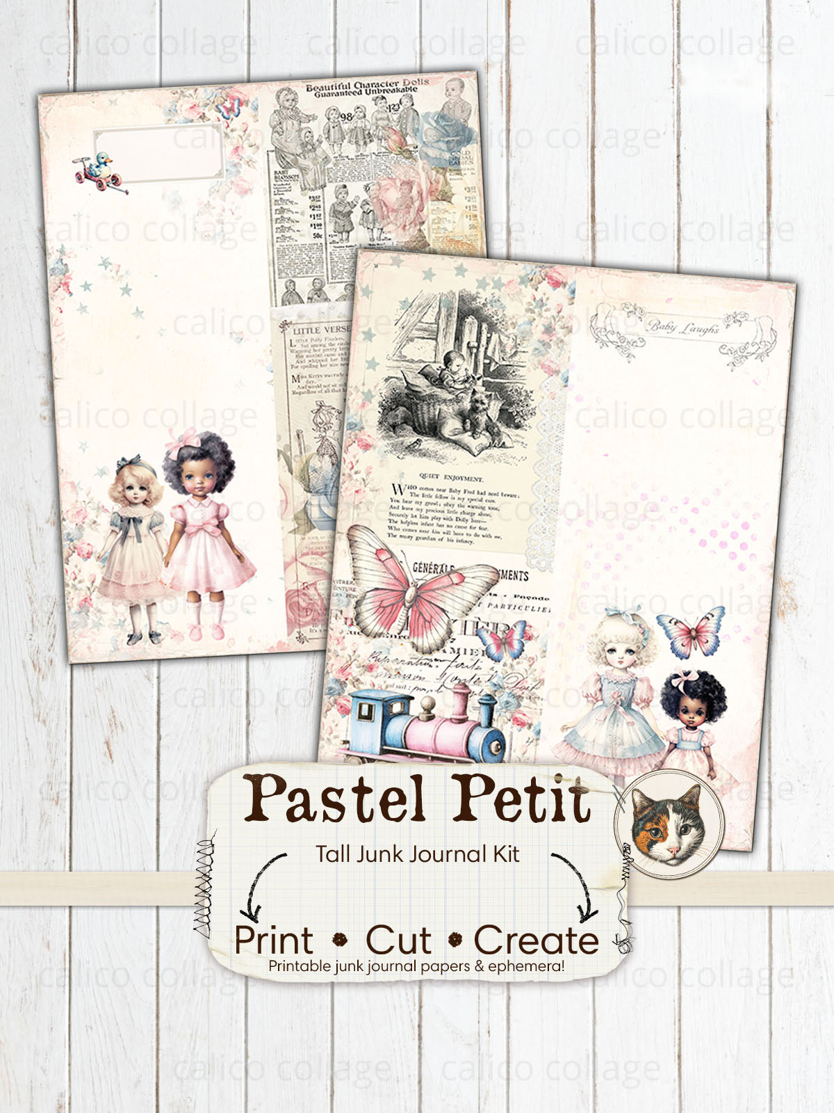 Baby Doll Tall Junk Journal Kit