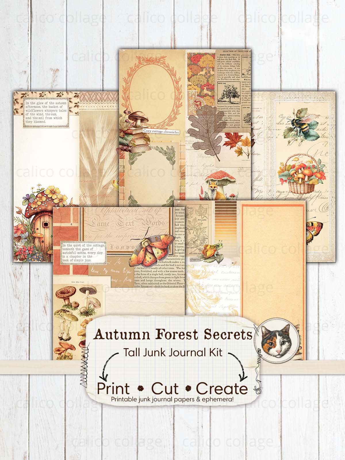 Autumn Ephemera Tall Junk Journal Kit