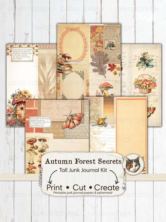 Autumn Ephemera Tall Junk Journal Kit