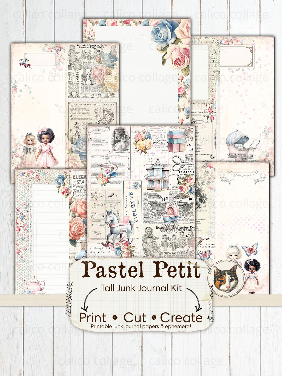 Baby Doll Tall Junk Journal Kit