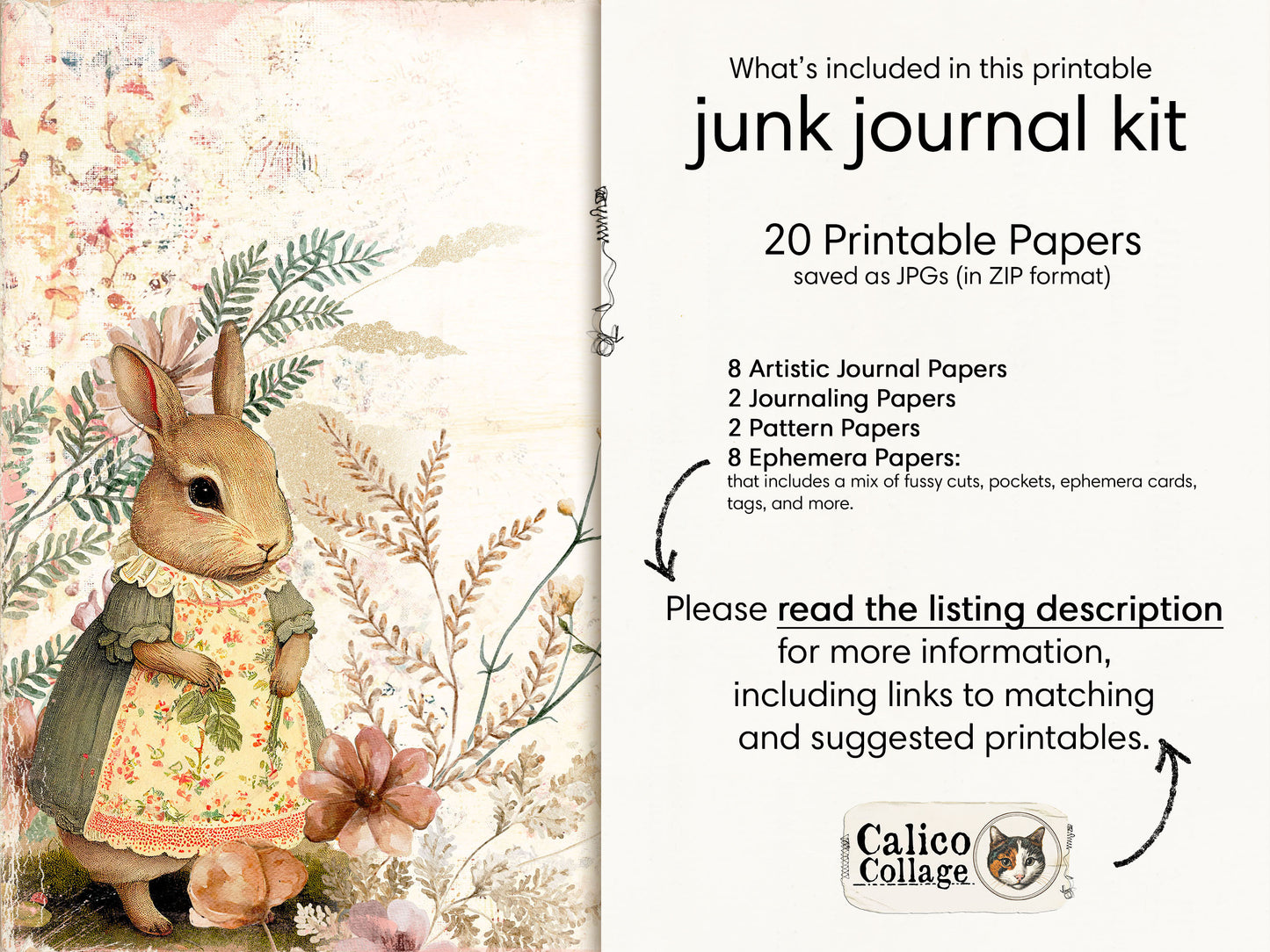 Sweet Calico Junk Journal Kit