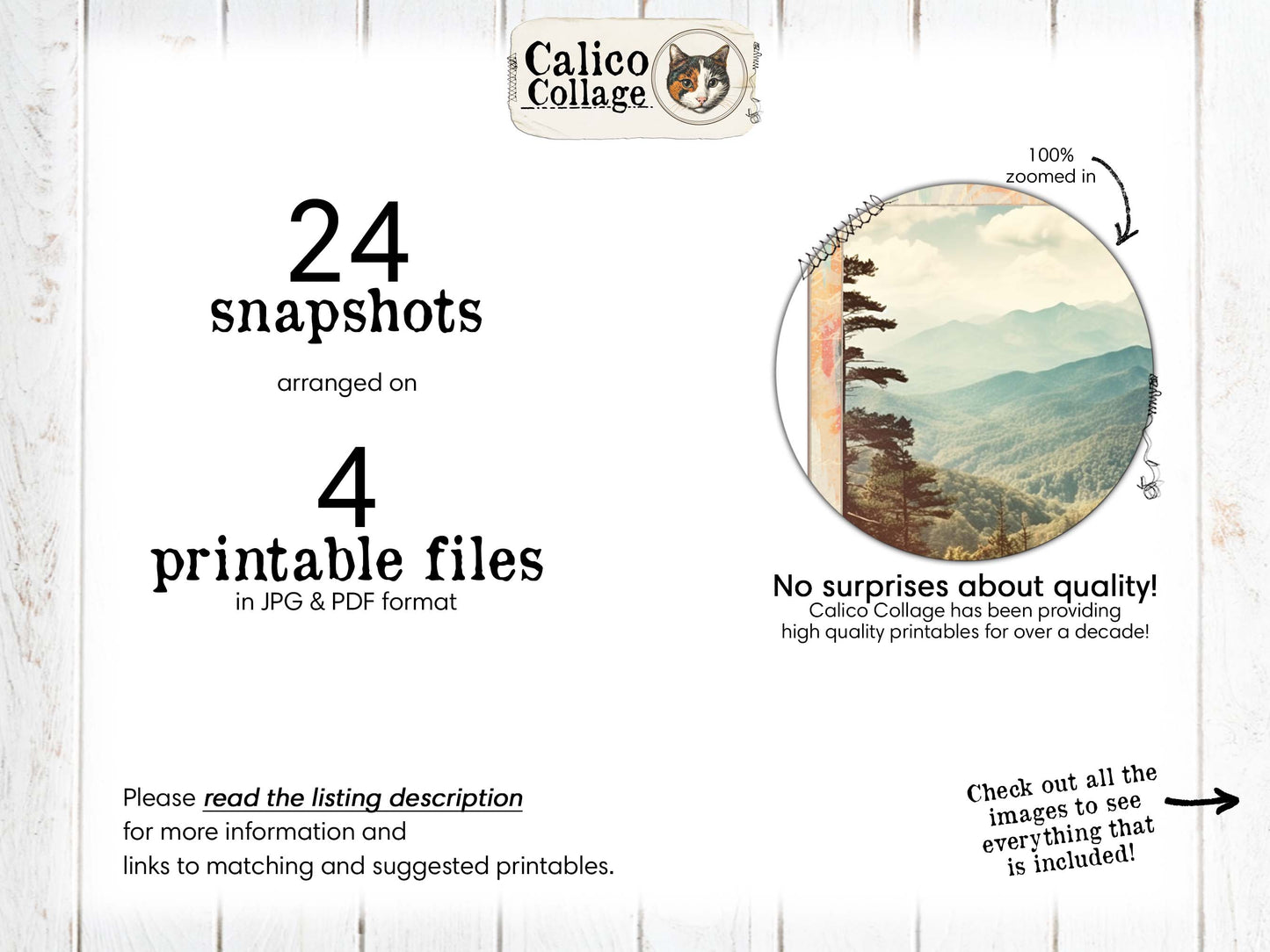 Boho Ephemera for Junk Journals, Hippie Snapshots, Printable Photographs