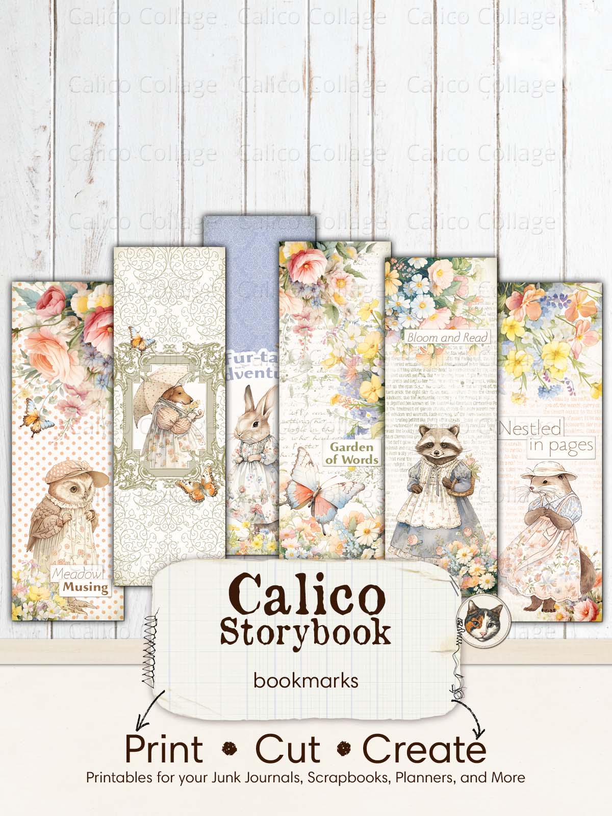 Beatrix Potter Inspired Printable Bookmarks, Peter Rabbit Ephemera