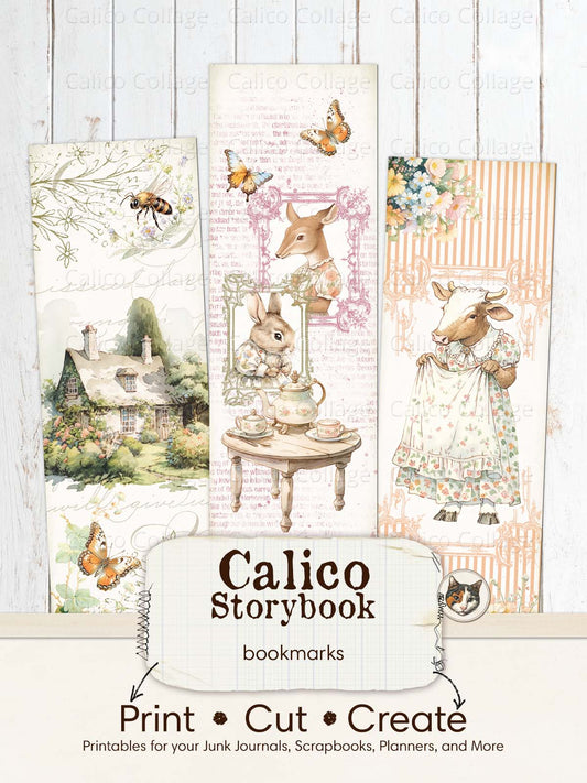 Beatrix Potter Inspired Printable Bookmarks, Peter Rabbit Ephemera