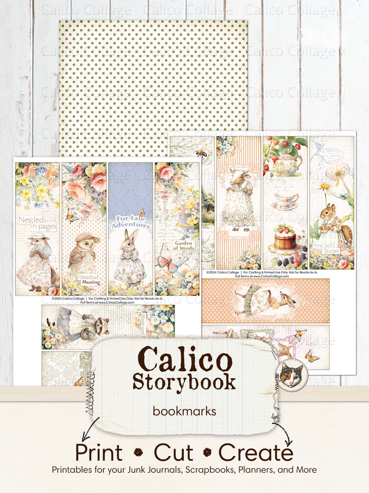 Beatrix Potter Inspired Printable Bookmarks, Peter Rabbit Ephemera