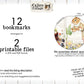 Beatrix Potter Inspired Printable Bookmarks, Peter Rabbit Ephemera