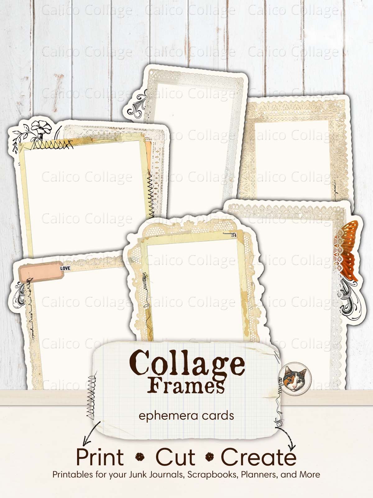 Collage Frames Junk Journal Printable, Fussy Cut Printable Ephemera – CalicoCollage collage-frames-junk-journal-printable-fussy-cut-printable-ephemera-calicocollage