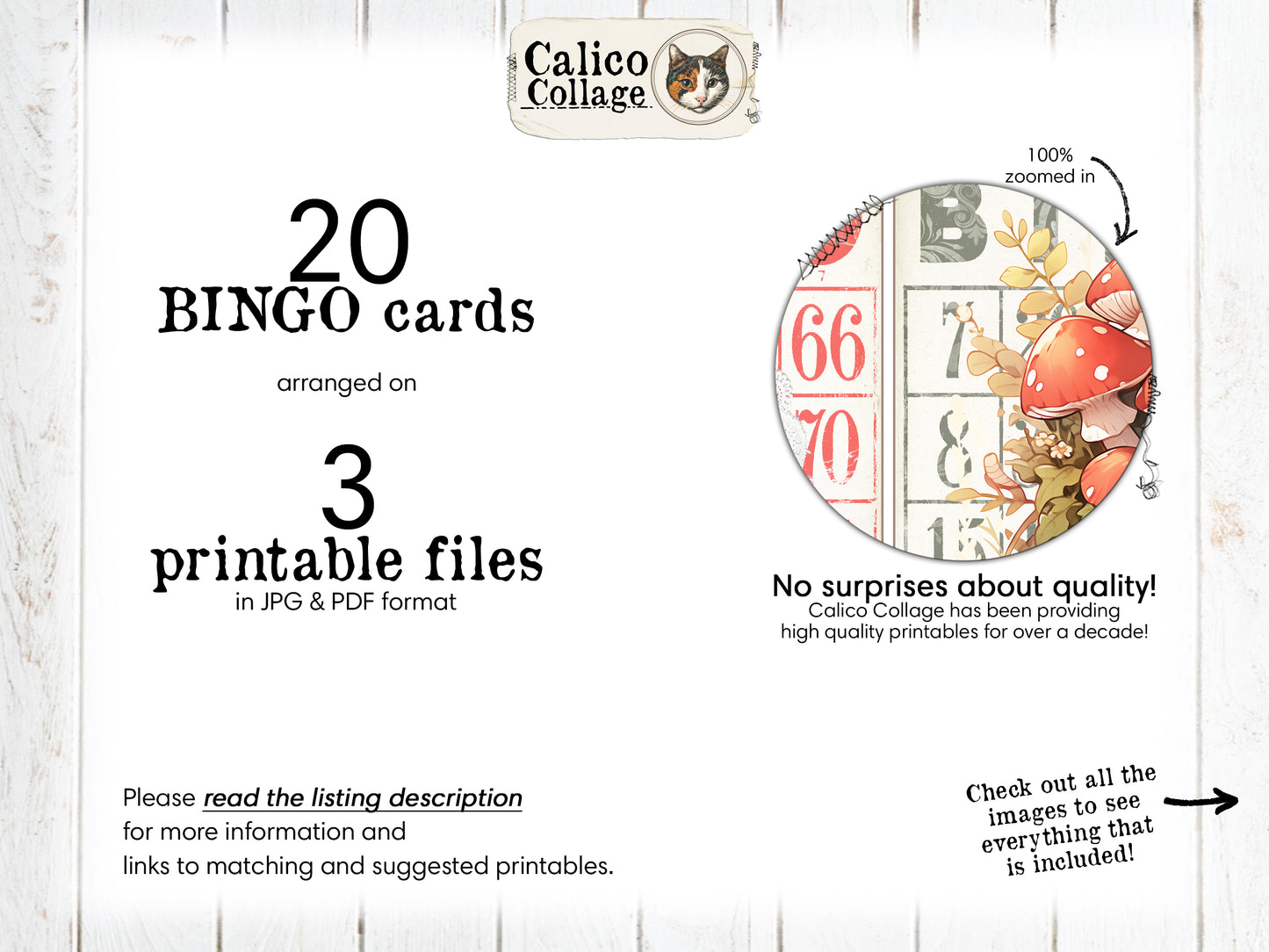 Bingo Card Ephemera, Gnome Ephemera
