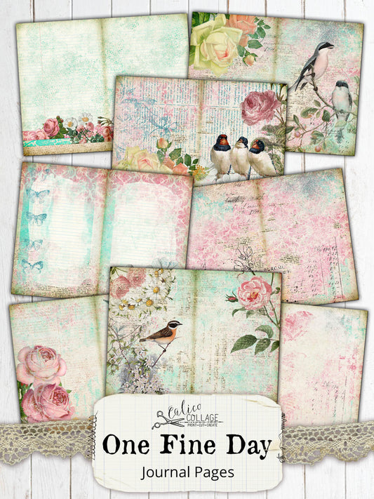 One Fine Day Printable Junk Journal Papers