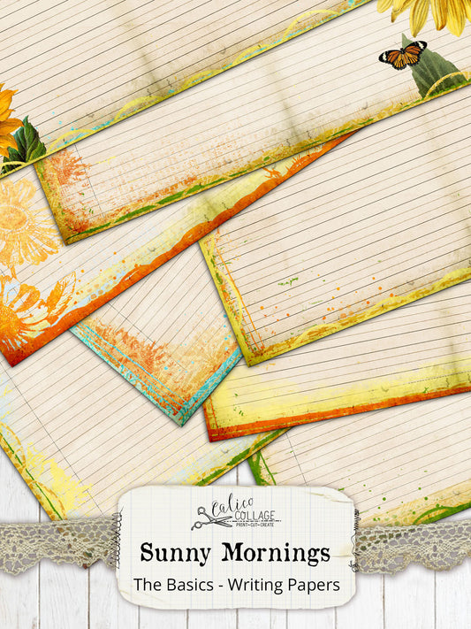 Sunny Mornings Junk Journal Papers