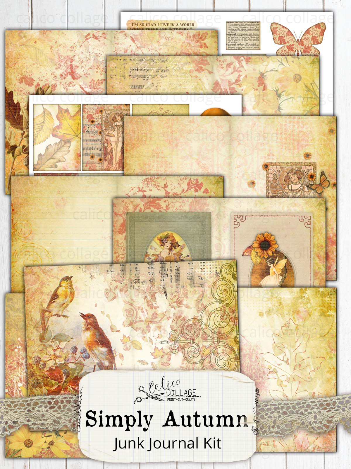 Simply Autumn Printable Journal Kit