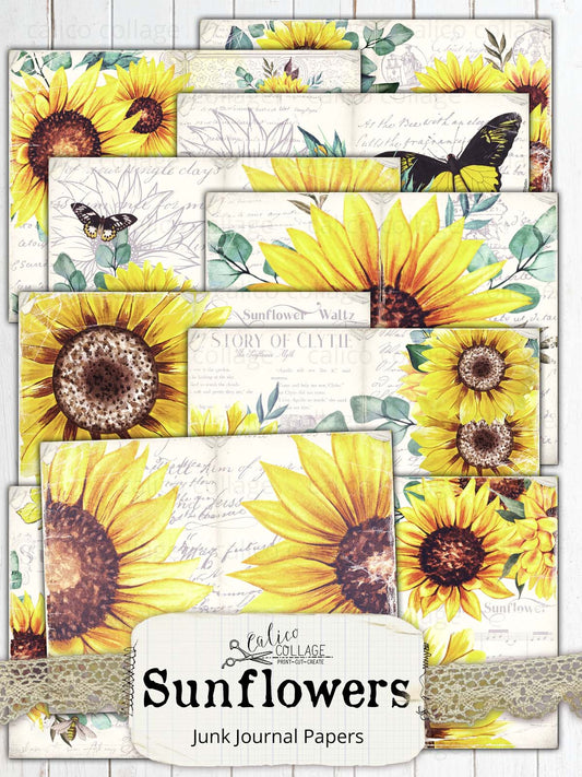 Sunflower Junk Journal Kit Bundle