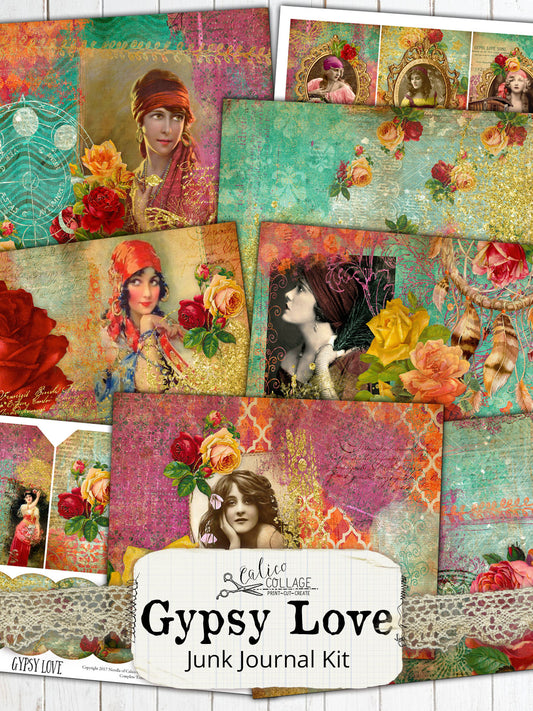 Gypsy Love Printable Junk Journal Kit