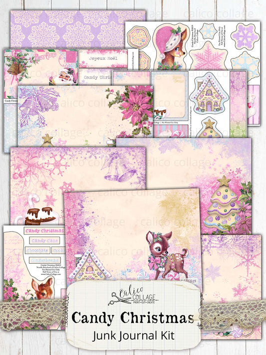 Candy Christmas Printable Journal Kit