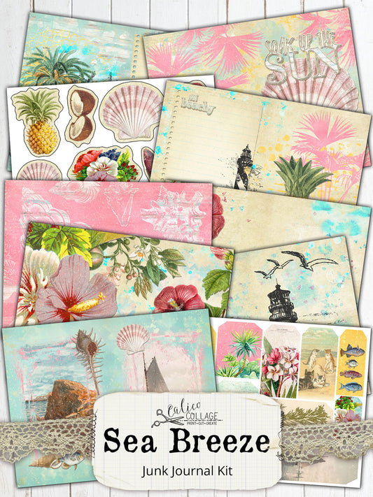 Sea Breeze Printable Journal Kit