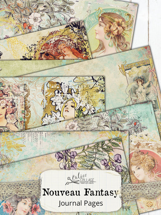 Nouveau Fantasy Junk Journal Papers