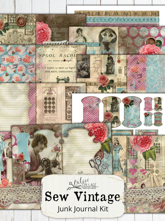 Sew Vintage Junk Journal Kit