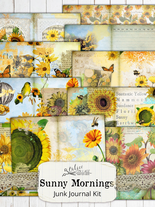 Sunny Mornings Printable Junk Journal Kit