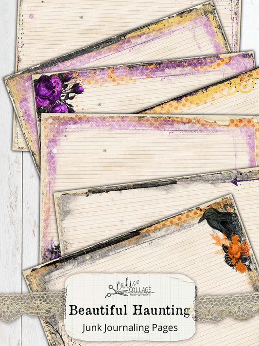 Halloween Junk Journal Papers