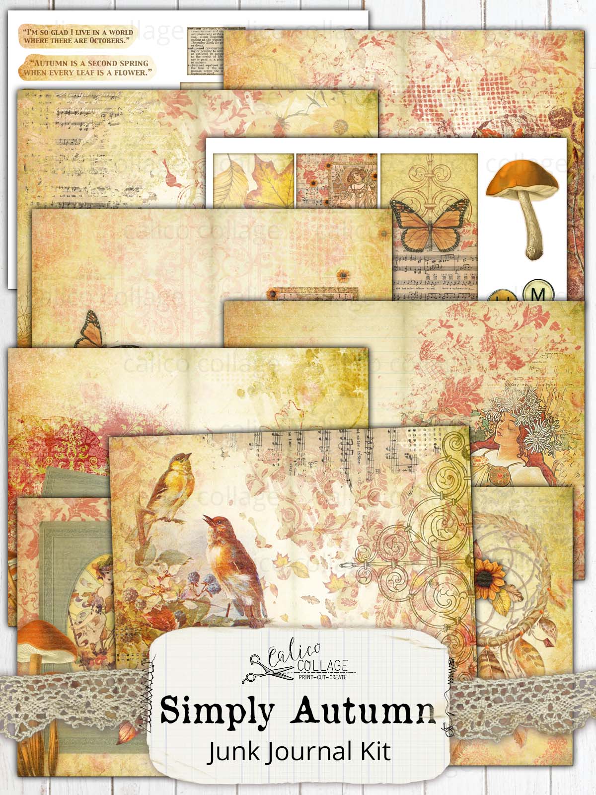 Simply Autumn Printable Journal Kit