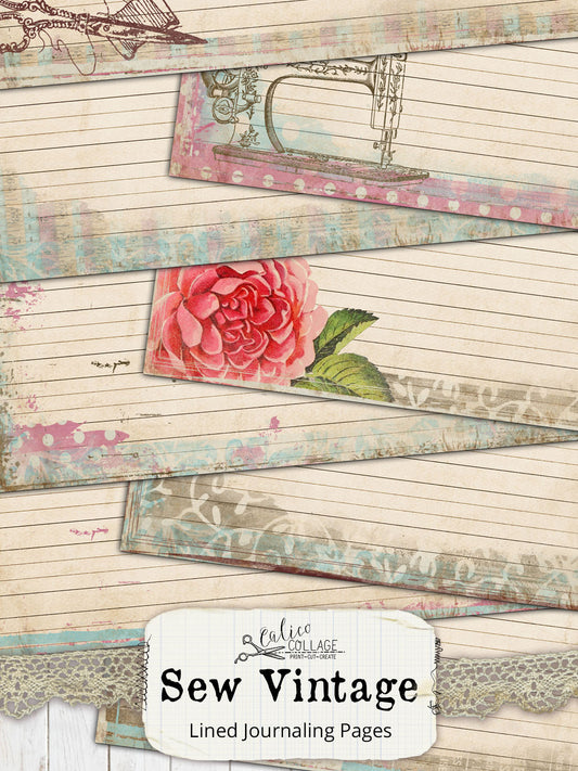 Sew Vintage Junk Journal Papers