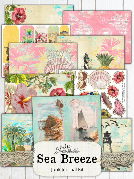 Sea Breeze Printable Journal Kit