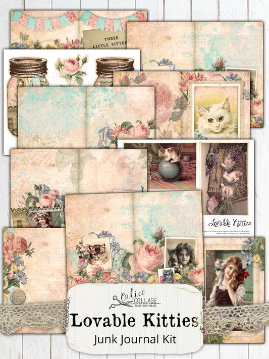 Lovable Kitties Printable Journal Kit