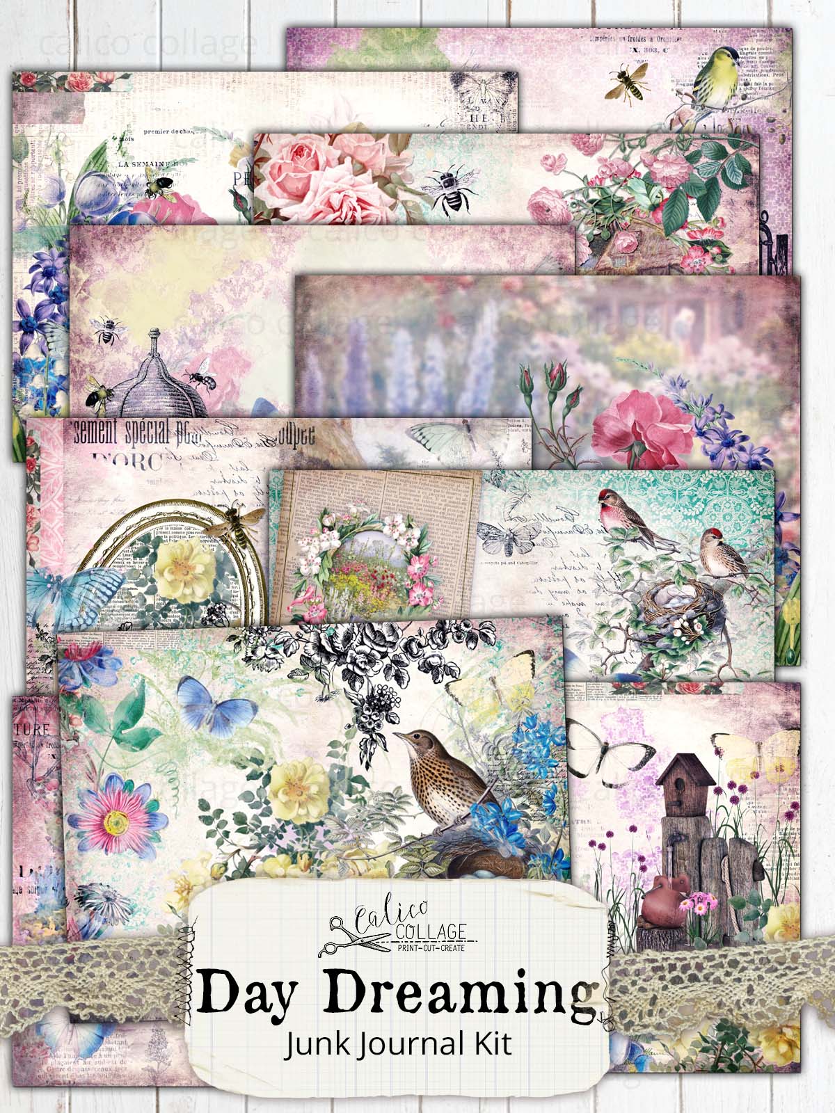 Day Dreaming Printable Junk Journal Kit