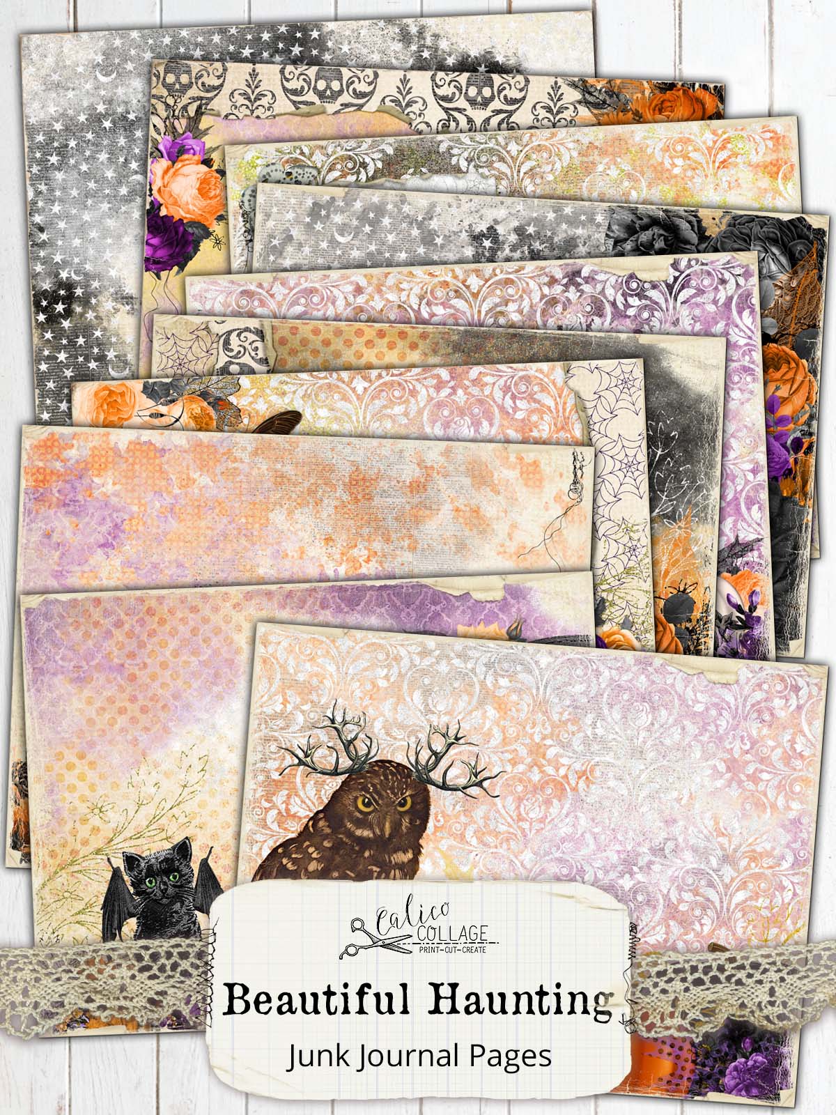 Halloween Junk Journal Kit