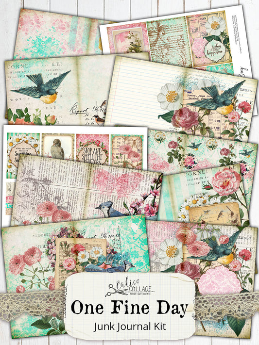 One Fine Day Printable Junk Journal Kit