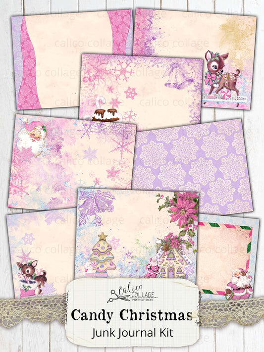Candy Christmas Printable Journal Kit