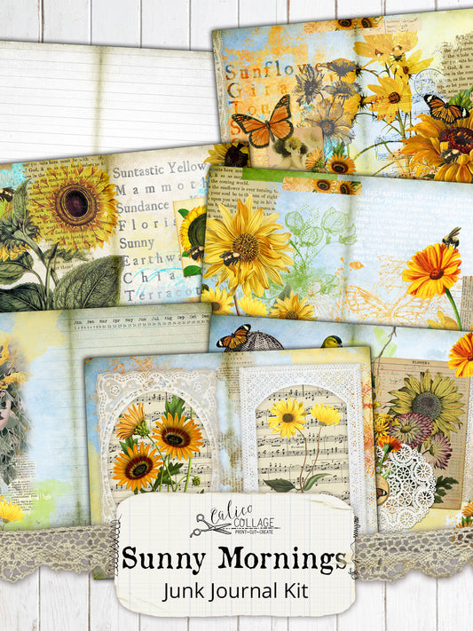 Sunny Mornings Printable Junk Journal Kit