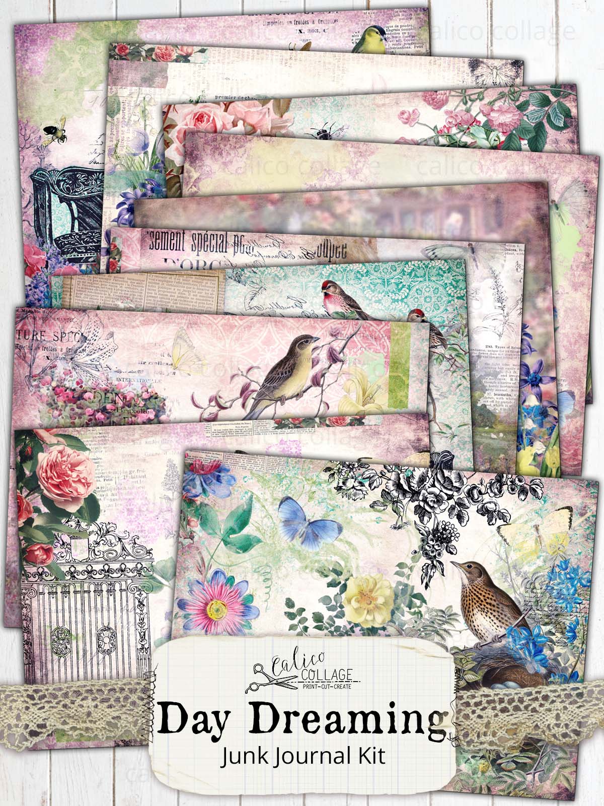 Day Dreaming Printable Junk Journal Kit
