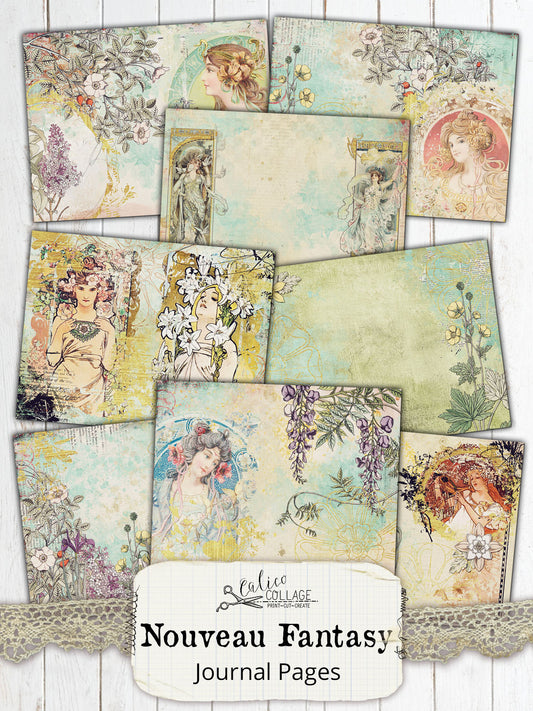 Nouveau Fantasy Junk Journal Papers