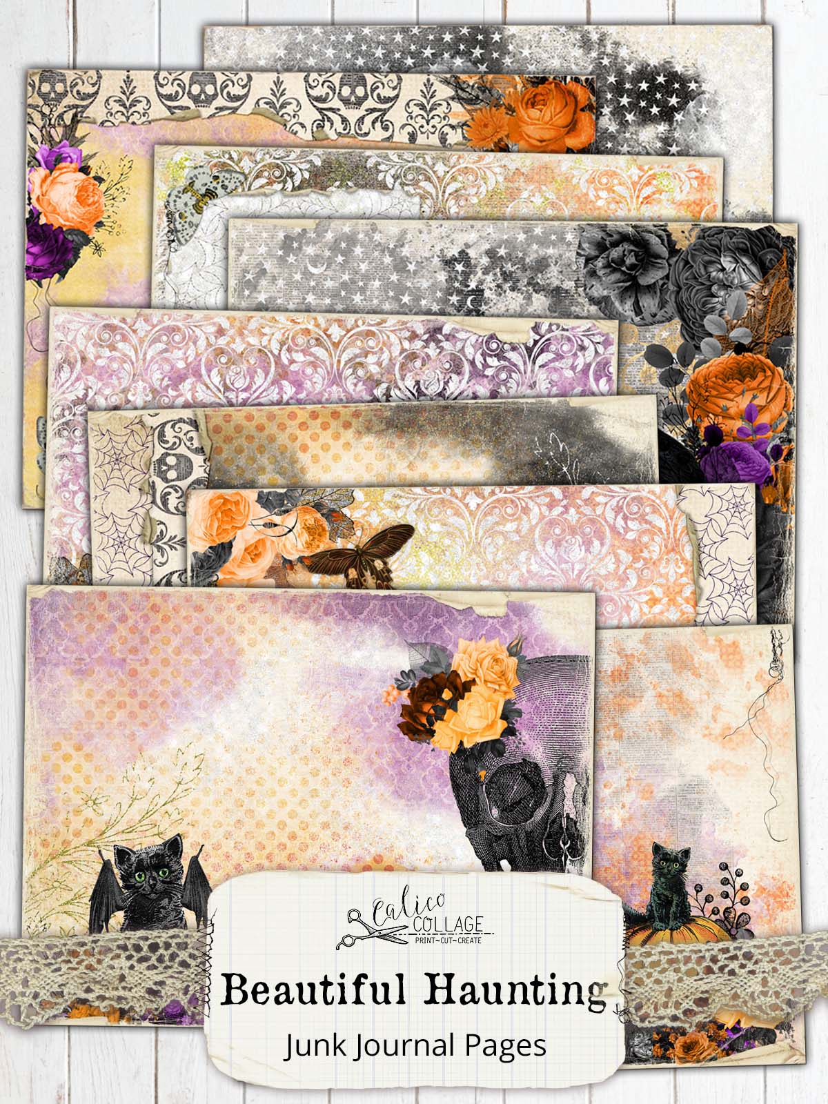 Halloween Junk Journal Kit