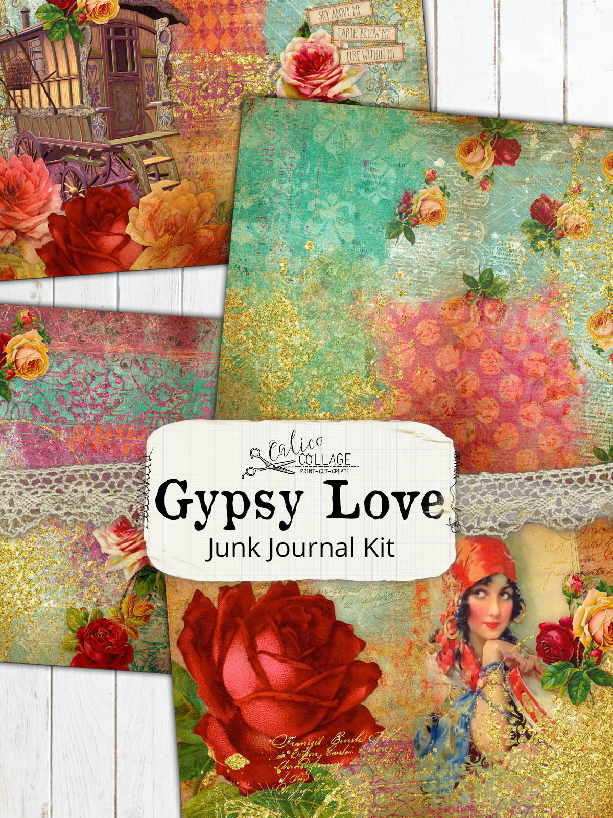 Gypsy Love Printable Junk Journal Kit