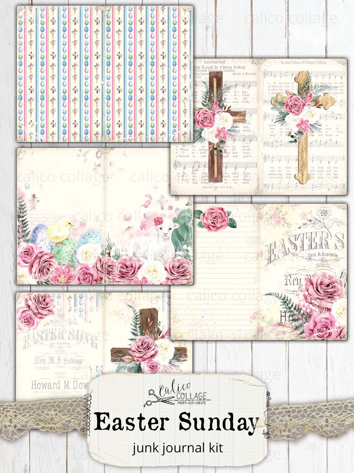 Easter Sunday Junk Journal Kit