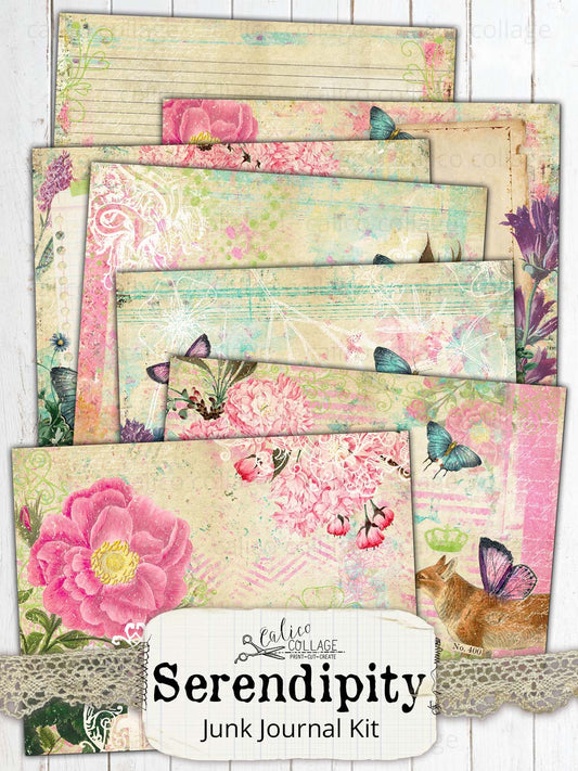 Serendipity Printable Junk Journal Kit