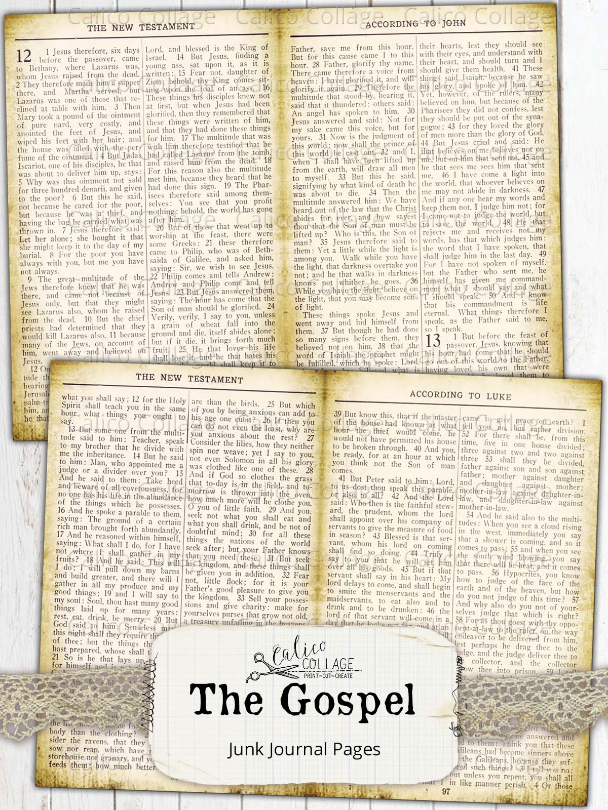 The Gospel Junk Journal Pages