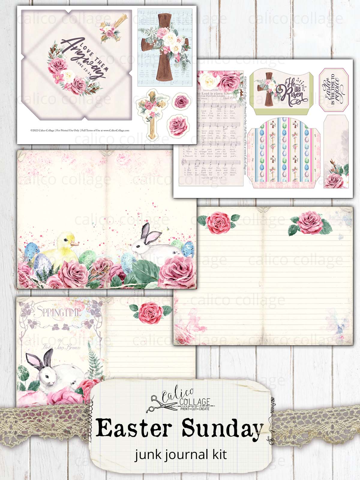 Easter Sunday Junk Journal Kit