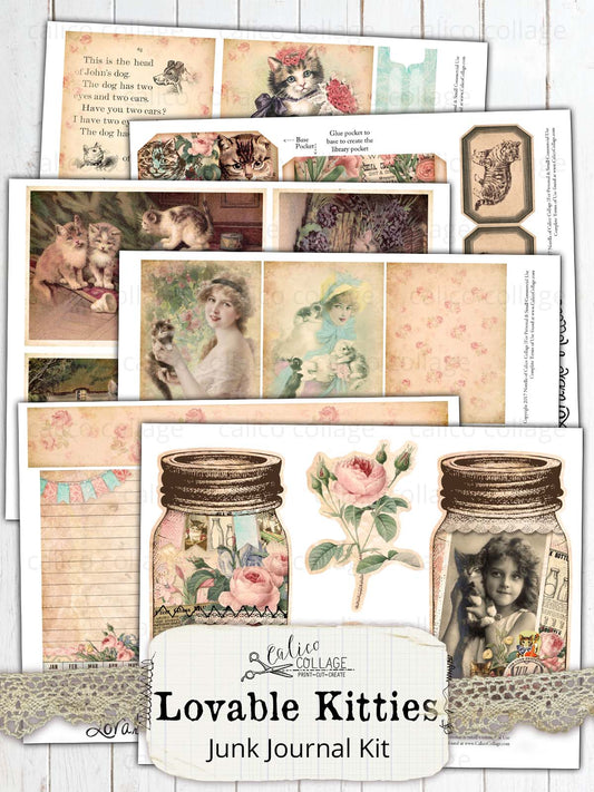 Lovable Kitties Printable Journal Kit
